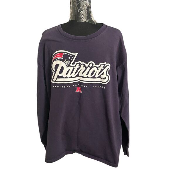 New England Patriots NFL Team Apparel Mens Long Sleeve Shirt Size XL Extra Large - Picture 1 of 7